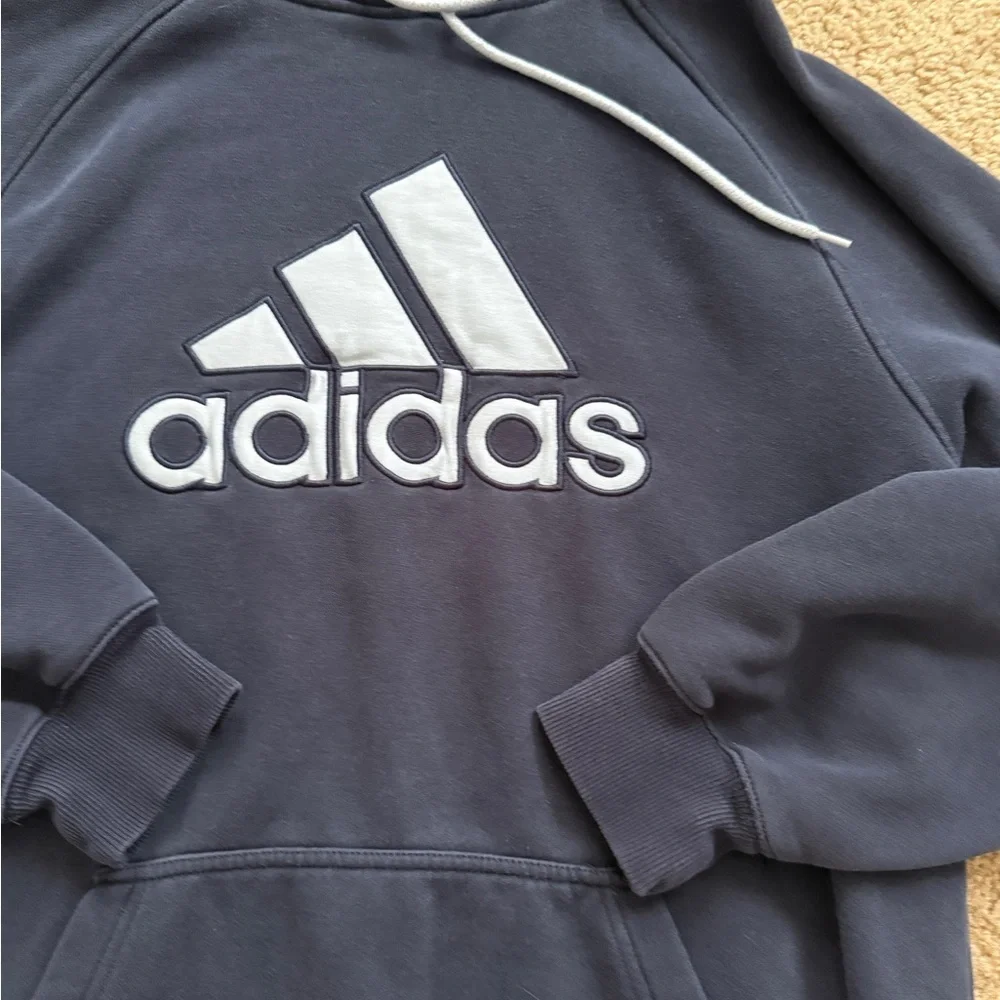 Adidas Blue Sweatshirt Hoodie